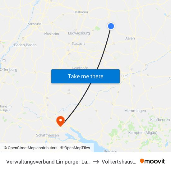 Verwaltungsverband Limpurger Land to Volkertshausen map