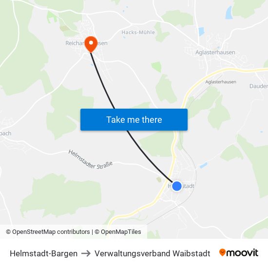 Helmstadt-Bargen to Verwaltungsverband Waibstadt map