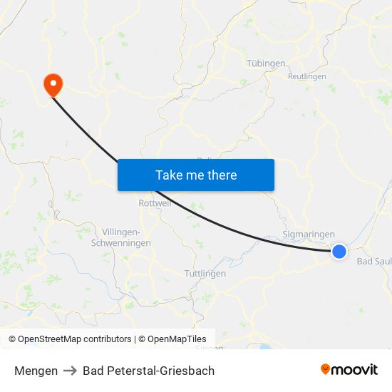 Mengen to Bad Peterstal-Griesbach map