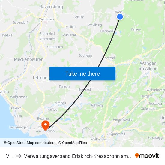 Vogt to Verwaltungsverband Eriskirch-Kressbronn am Bodensee-Langenargen map