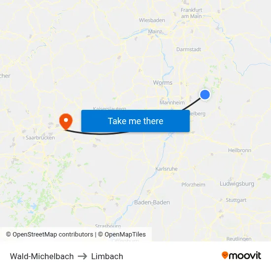 Wald-Michelbach to Limbach map