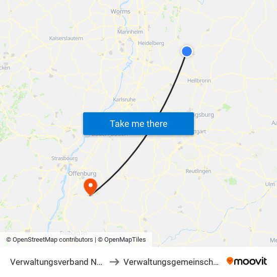 Verwaltungsverband Neckargerach-Waldbrunn to Verwaltungsgemeinschaft Zell am Harmersbach map