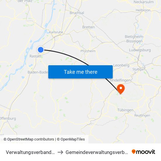 Verwaltungsverband Durmersheim to Gemeindeverwaltungsverband Holzgerlingen map