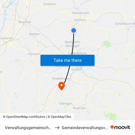 Verwaltungsgemeinschaft Lauffen am Neckar to Gemeindeverwaltungsverband Holzgerlingen map