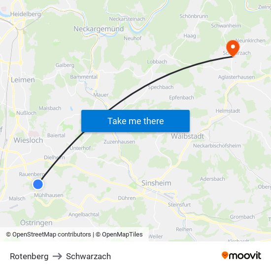 Rotenberg to Schwarzach map