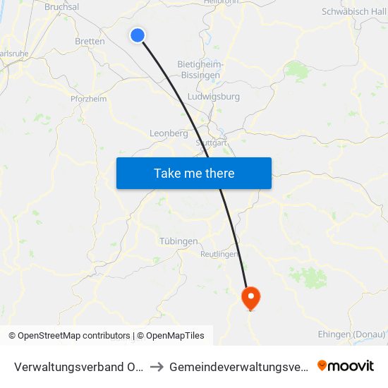 Verwaltungsverband Oberes Zabergäu to Gemeindeverwaltungsverband Engstingen map