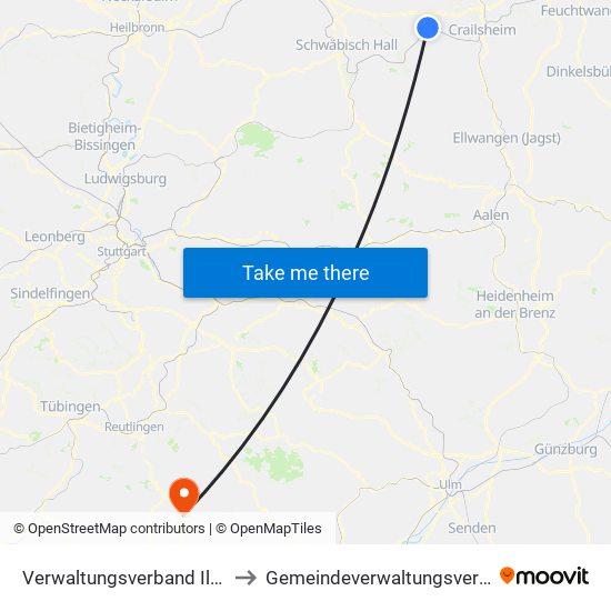 Verwaltungsverband Ilshofen-Vellberg to Gemeindeverwaltungsverband Engstingen map