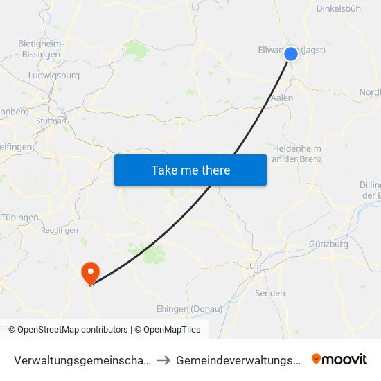 Verwaltungsgemeinschaft Ellwangen (Jagst) to Gemeindeverwaltungsverband Engstingen map