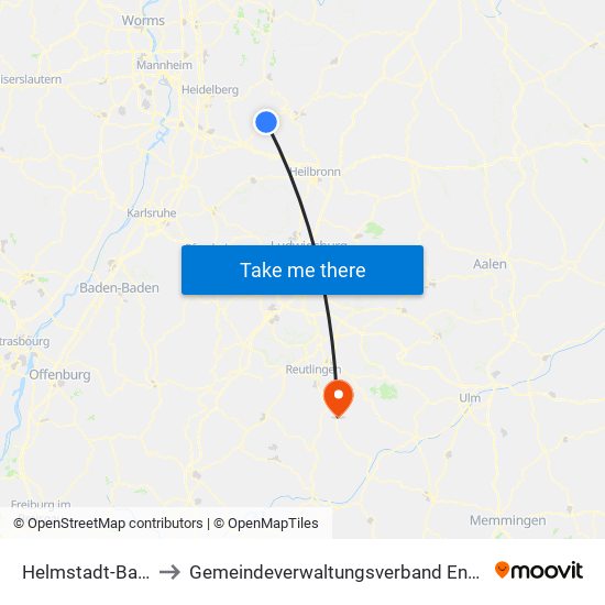 Helmstadt-Bargen to Gemeindeverwaltungsverband Engstingen map