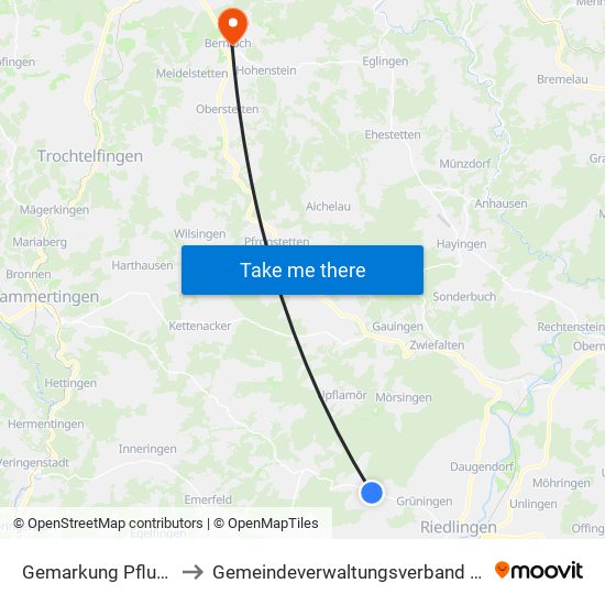 Gemarkung Pflummern to Gemeindeverwaltungsverband Engstingen map