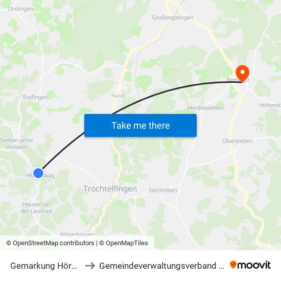 Gemarkung Hörschwag to Gemeindeverwaltungsverband Engstingen map