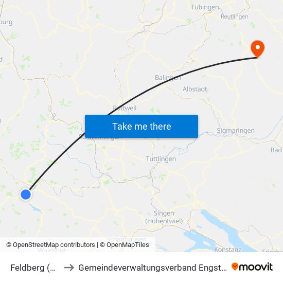 Feldberg (Ort) to Gemeindeverwaltungsverband Engstingen map