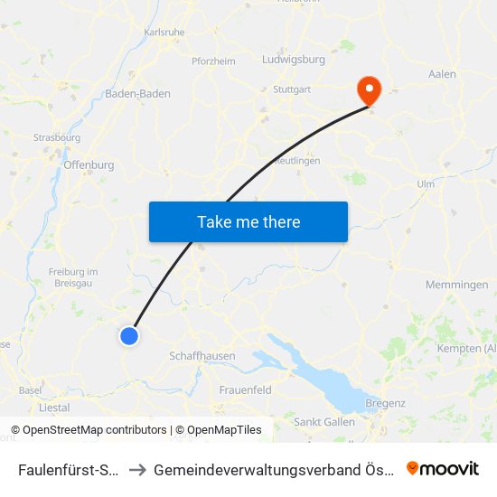 Faulenfürst-Seebrugg to Gemeindeverwaltungsverband Östlicher Schurwald map