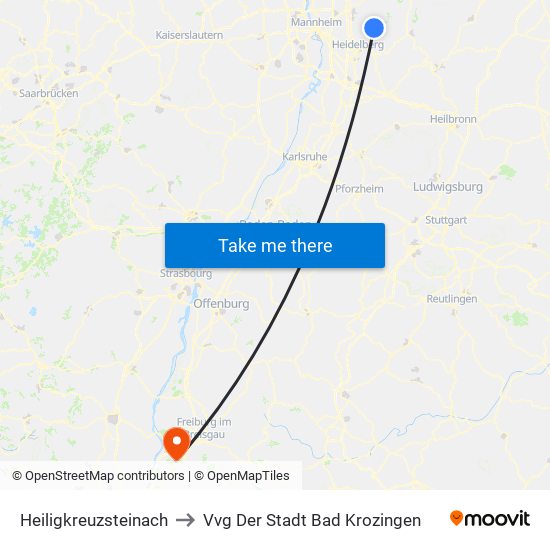 Heiligkreuzsteinach to Vvg Der Stadt Bad Krozingen map