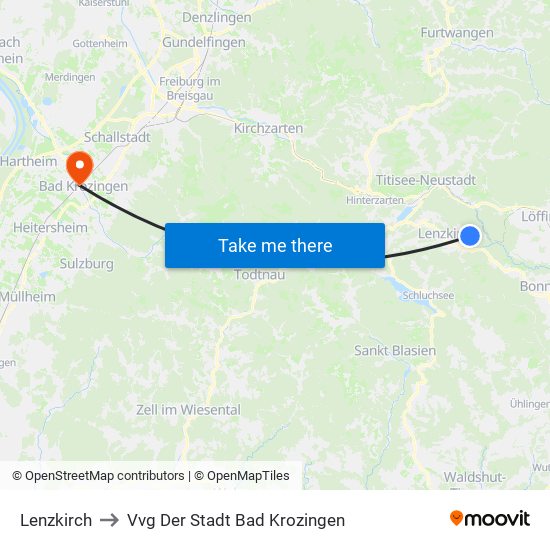 Lenzkirch to Vvg Der Stadt Bad Krozingen map