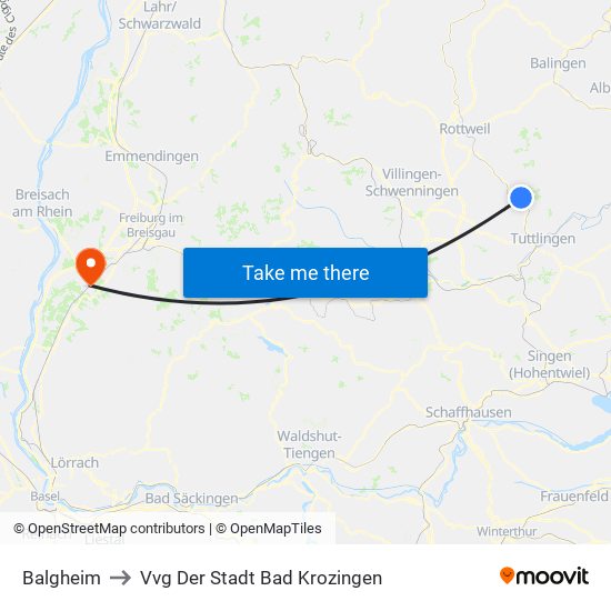 Balgheim to Vvg Der Stadt Bad Krozingen map