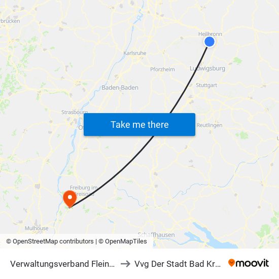 Verwaltungsverband Flein-Talheim to Vvg Der Stadt Bad Krozingen map