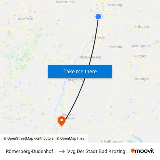 Römerberg-Dudenhofen to Vvg Der Stadt Bad Krozingen map