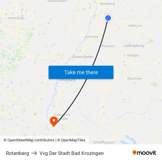 Rotenberg to Vvg Der Stadt Bad Krozingen map