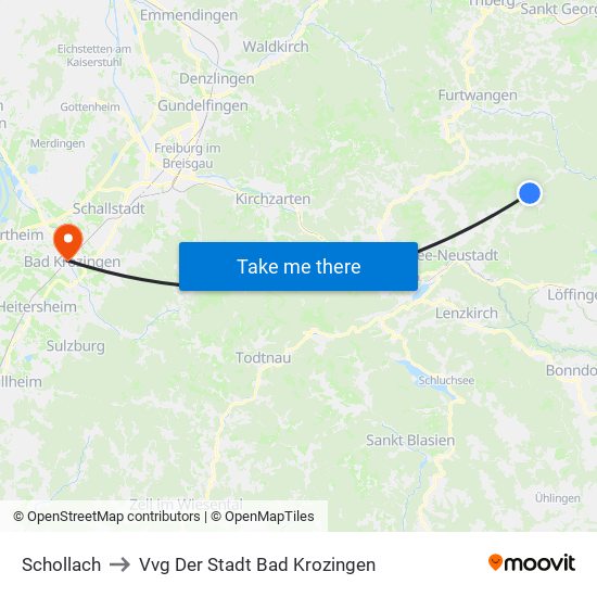 Schollach to Vvg Der Stadt Bad Krozingen map