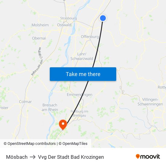 Mösbach to Vvg Der Stadt Bad Krozingen map