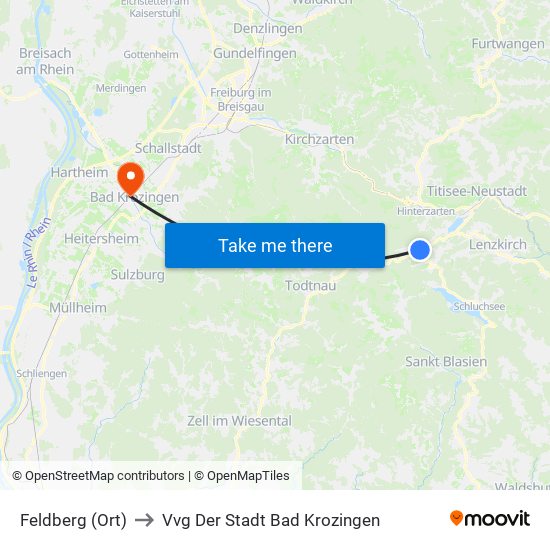 Feldberg (Ort) to Vvg Der Stadt Bad Krozingen map