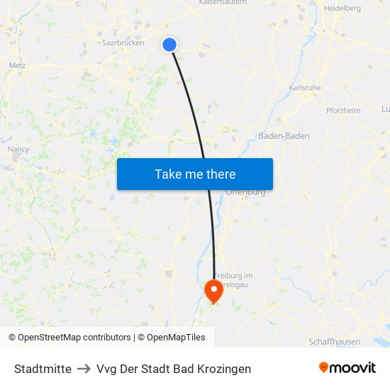 Stadtmitte to Vvg Der Stadt Bad Krozingen map