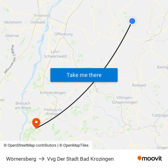 Wörnersberg to Vvg Der Stadt Bad Krozingen map