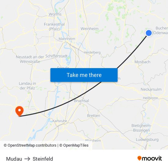 Mudau to Steinfeld map