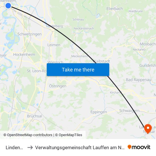 Lindenhof to Verwaltungsgemeinschaft Lauffen am Neckar map