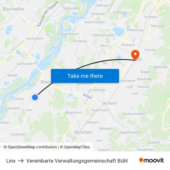 Linx to Vereinbarte Verwaltungsgemeinschaft Bühl map