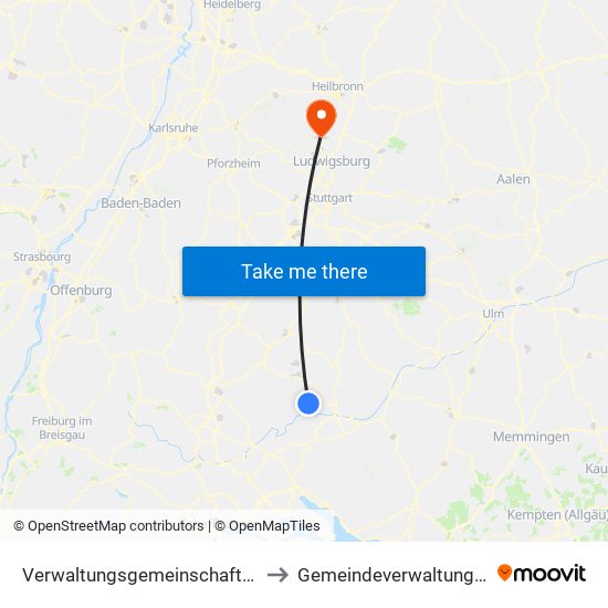 Verwaltungsgemeinschaft Stetten am Kalten Markt to Gemeindeverwaltungsverband Besigheim map