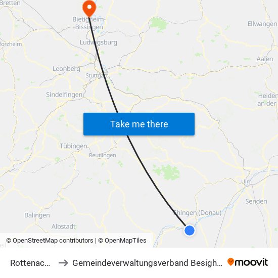 Rottenacker to Gemeindeverwaltungsverband Besigheim map