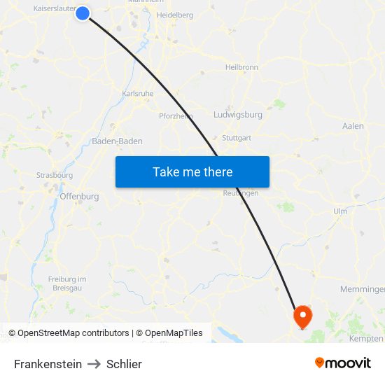 Frankenstein to Schlier map