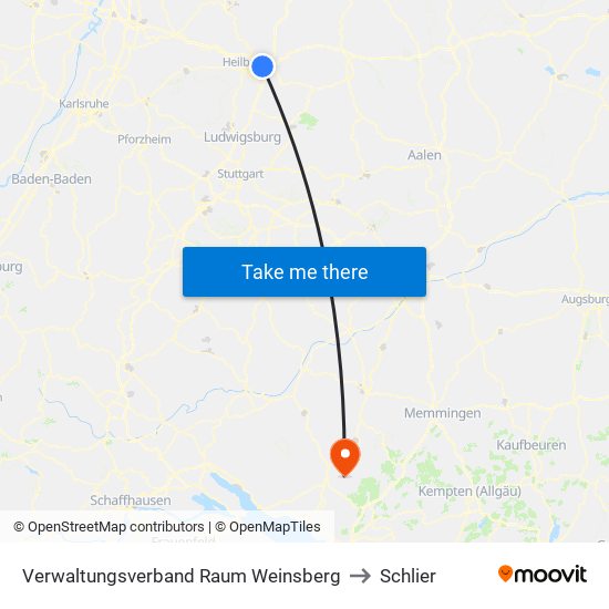 Verwaltungsverband Raum Weinsberg to Schlier map