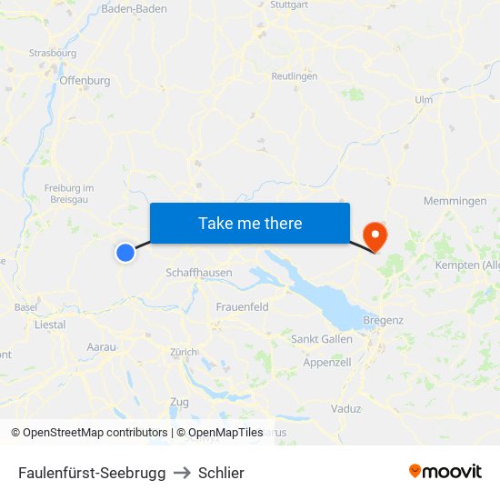 Faulenfürst-Seebrugg to Schlier map