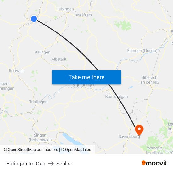 Eutingen Im Gäu to Schlier map