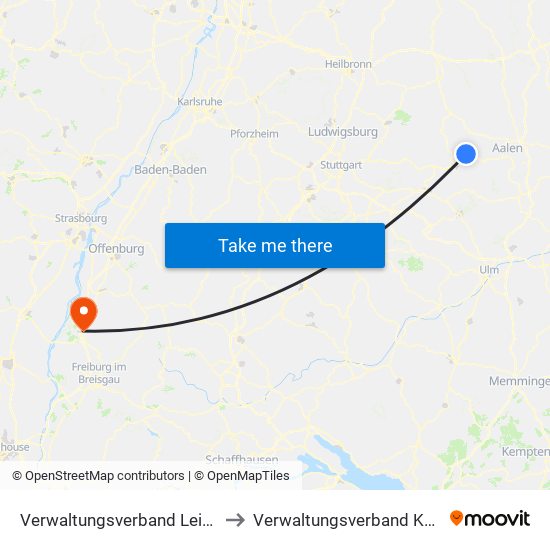 Verwaltungsverband Leintal-Frickenhofer Höhe to Verwaltungsverband Kenzingen-Herbolzheim map