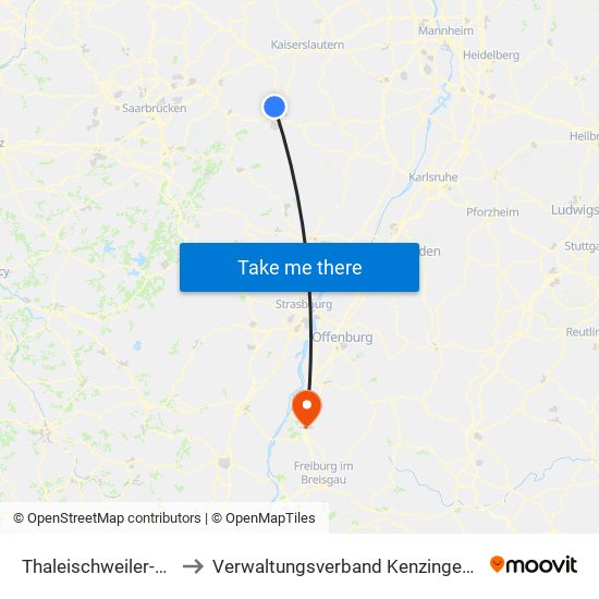 Thaleischweiler-Fröschen to Verwaltungsverband Kenzingen-Herbolzheim map