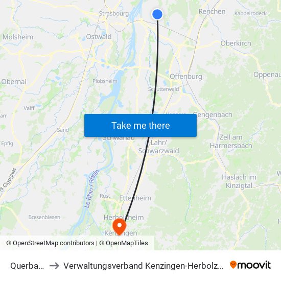 Querbach to Verwaltungsverband Kenzingen-Herbolzheim map