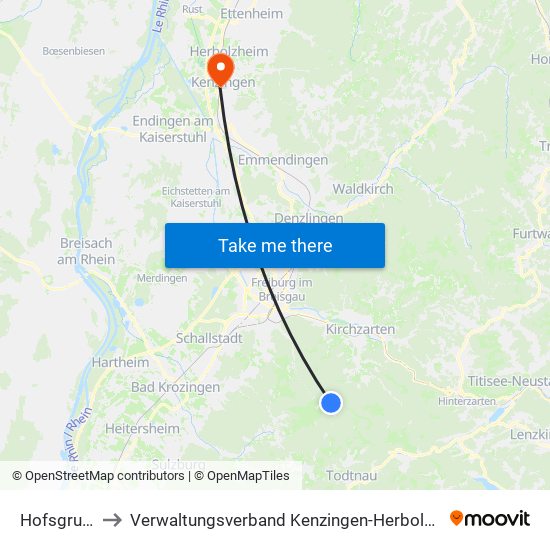 Hofsgrund to Verwaltungsverband Kenzingen-Herbolzheim map