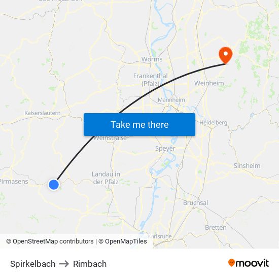 Spirkelbach to Rimbach map