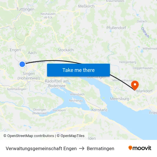 Verwaltungsgemeinschaft Engen to Bermatingen map