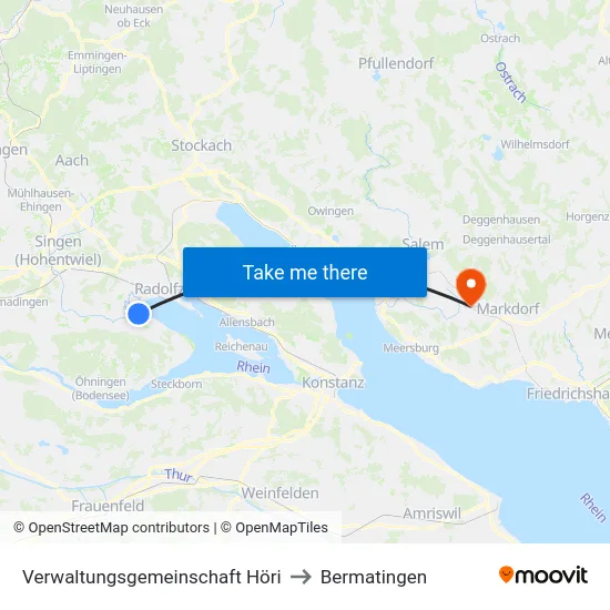 Verwaltungsgemeinschaft Höri to Bermatingen map