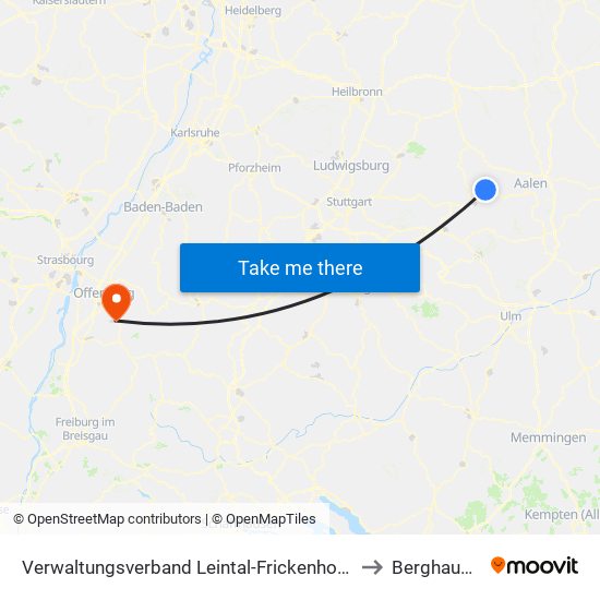 Verwaltungsverband Leintal-Frickenhofer Höhe to Berghaupten map