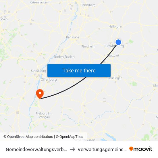 Gemeindeverwaltungsverband Steinheim-Murr to Verwaltungsgemeinschaft Ettenheim map