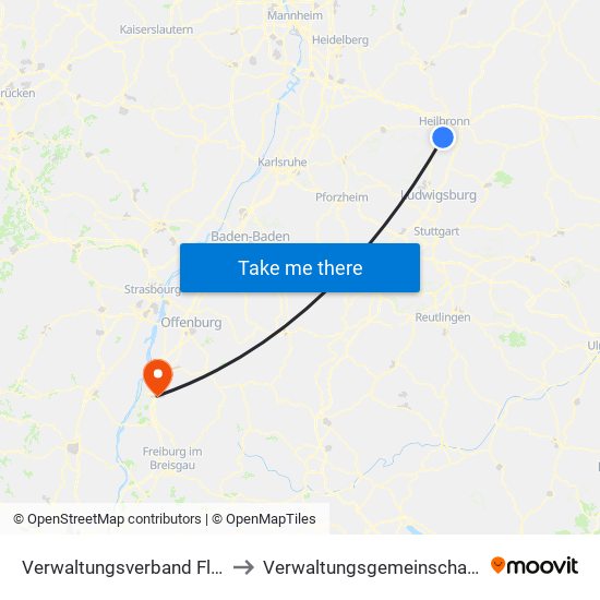 Verwaltungsverband Flein-Talheim to Verwaltungsgemeinschaft Ettenheim map