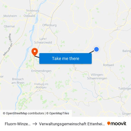 Fluorn-Winzeln to Verwaltungsgemeinschaft Ettenheim map