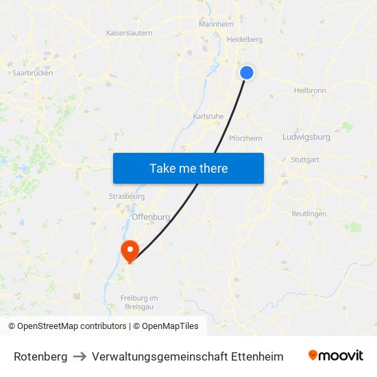 Rotenberg to Verwaltungsgemeinschaft Ettenheim map