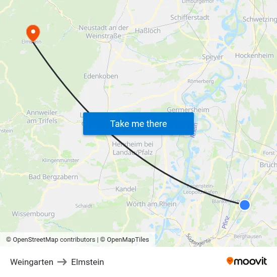 Weingarten to Elmstein map